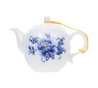 Ipetboom Ceramic Peony Teapot Heat Resistant Creative Teaware Useful Home Tea Kettle for Herbal and Loose Leaf Tea Brewing Random Color