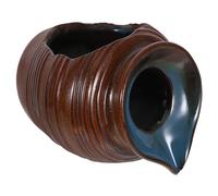 Ipetboom Ceramic Pot Fountain Jar with Natural Flowing Water Effect Garden Decor for Courtyard and Indoor Use Brown Waterfall Cascade Ornament