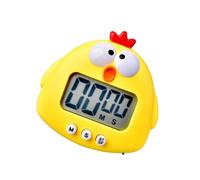 Ipetboom Chick Shaped Electronic Kitchen Timer Yellow Cute Cartoon Baking Timer Work Reminder for Cooking and Study Time Management