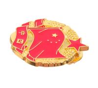 Ipetboom China Flag Metal Lapel Pin Patriotic Brooch Badge for Men Women National Accessory for Clothes Hats Backpacks Vintage Style Five-pointed Flag Souvenir for Holiday Celebration