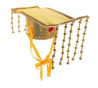 Ipetboom Chinese Emperor Cosplay Hat Traditional Style Ancient Headwear Lightweight Paperboard Material Comfortable for Role Play and Stage Performances
