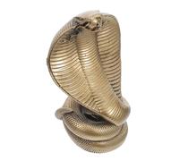 Ipetboom Chinese Snake Resin Statue Small Desktop Ornament Decorative Figurine for Home Office Intricate Miniature Snake Sculpture with Cultural Symbolism for Chinese Year