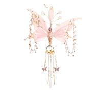 Ipetboom Chinese Style Butterfly Wings Hairpin with Tassels Lightweight Hair Claw Clip Non-slip Ancient Headdress for Women Wedding Prom Birthday Accessories