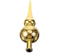 Ipetboom Christmas Tree Topper: 9 Inch Vintage Tree Topper Christmas Tree Sequins Adornment Decorations, Golden Xmas Tree Topper Tree Top Classic Tree Toppers