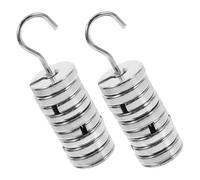 Ipetboom Chrome-plated Iron Slotted Weights with Hooks for Laboratory Equipment Calibration and Balancing Masses for Precise Measurements in Jewelry Making and Crafts