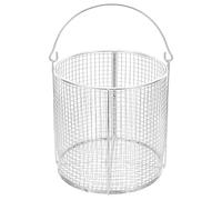 Ipetboom Cleaning Basket Ultrasonic Cleaner, Industrial Cleaning Applications for Stainless Steel Dip-and-drain Parts Washing Basket, Silver, High Temperature Resistant