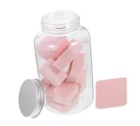 Ipetboom Cleansing Sponge Set 12pcs Diamond Shape Makeup Sponges Exfoliating Puff Safe for Dry Skin for Foundation Facial Cleansing Exfoliating Tool Random Color