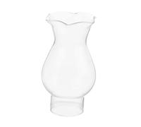 Ipetboom Clear Glass Oil Lamp Chimney Hurricane Lamp Shade Vintage Kerosene Lantern Replacement Cover with Rolled Edges for Antique and Retro Lighting