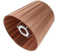 Ipetboom Cloth Lampshade Clip-On Small Bulb Light Cover Coffee Colour 1pcs Dustproof for Floor and Table Lamp Use
