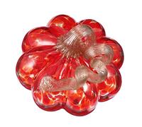Ipetboom Colored Glass Pumpkin Ornament Tabletop Decoration Art Craft for Home Harvest Fall Display