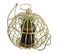 Ipetboom Compact Fake Plant with Pot for Indoor Decor Small Artificial Greenery Bonsai Ornament with Metal Kettle Design Versatile Modern Desktop Accessory for Living Office Wine Cabinet