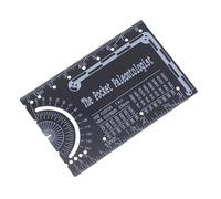 Ipetboom Compact Metal Engineering Ruler with Mechanical Protractor and Metric Scale for Civil Engineers Precision Pocket Graduation Tool for Architects and Mechanical Lab Use