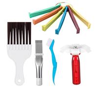 Ipetboom Condenser Fin Comb Cleaning Tool Air Conditioner Comb Brush Metal Brush for Radiator Cleaning