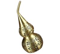 Ipetboom Copper Gourd Statue Decorative Craft, Chinese Brass Gourd Sculpture Home Decor Figurine, Collectible Metal Table Ornament for Indoor Display