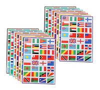 Ipetboom Country Stickers Decorative World Flag Stickers Adhesive Flag Decals for Decor
