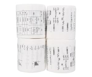 Ipetboom Creative 4pcs Funny Chemical Physics Formula Printed Toilet Paper, High School Chemistry Physics Equations Design, Decorative Restroom Tissue for Home and Bathroom Use