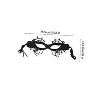 Ipetboom Creative Felt Half Face Spider Web Design for Women Elegant Decorative Cosplay Accessory for Carnival Festival Party and Fancy Dress Events