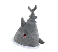 Ipetboom Creative Grey Cone Hood Shark Headwear Fun Party Decoration Hat for Adults and Warm Cartoon Shark Headgear for Carnival Costume and Photo Prop