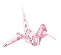 Ipetboom Creative Lightweight Acrylic Origami Crane Ornament for Birthday Gift Transparent Large Paper Bird Decoration Non Fading Animal Figurine for Festival Parties and Home Decor