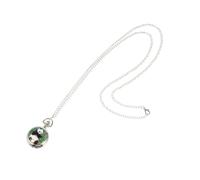 Ipetboom Creative Panda Ceramic Pocket Watch Necklace for Silver Small Quartz Chain Timepiece with Roman Arabic Dial Accurate Movement Unique Decorative Boys