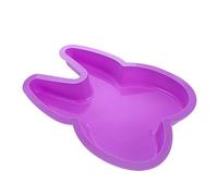 Ipetboom Creative Tooth Pattern Silicone Cake Mold Rabbit Ears Design Bakeware for Oven and Freezer Heat Resistant DIY Dessert Mold for Family Gatherings and Party Baking Random Color
