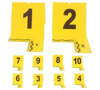 Ipetboom Crime Scene Evidence Markers with Ruler and Numbered Plastic Tents 1-10 for Accurate Documentation, Easy to Use Design, Portable Detective Props for Outdoor and Theme Investigation