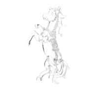 Ipetboom Crystal Horse Figurine Large Standing Crystal Animal Figurines Feng Shui Chinese Zodiac Decor for Office Home Study Desk Motivational Symbol of Strength and Career Growth Men Women