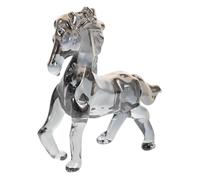 Ipetboom Crystal Horse Figurine Realistic Animal Sculpture for Home Office Decor Sturdy Transparent Crystal with Detailed Horse Anatomy Elegant Collectible