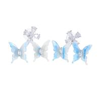 Ipetboom Cute Zircon Butterfly Earrings for Women Floral Rhinestone Jewelry for Piercing Sweet Fresh Design Fade-resistant Stylish for Formal Events and Everyday Wear