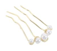 Ipetboom Decorative Hair Combs for Women Metal Fork Clip Pins Prong U-shape Sticks Hair Bun Clip for Curly Bun Hairstyles