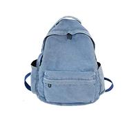 Ipetboom Denim Backpack for School Girls Retro Denim Satchel Lightweight Fabric Design for Students Everyday Use Random Color