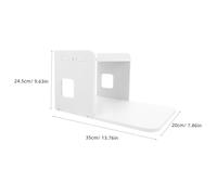 Ipetboom Desktop Printer Stand with Side Cable Desktop Printer Storage Rack for Home Office Design with Practical Cable Management for Shipping Labels and Sundries Organization