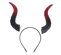 Ipetboom Detachable Viking Horn Headband with Removable Devil Horns for Halloween Costume Cosplay Comfortable Elastic Fit Unisex Hairband for Carnivals Day Dead Party Dress Up