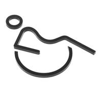 Ipetboom Disabled Wheelchair Sign for Public Toilets and Restrooms Acrylic Disability Symbol Easy to Install Handicap Toilet Door Sign for Elevators and Office Bathrooms