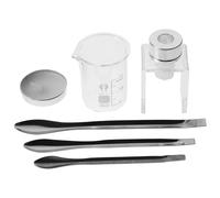 Ipetboom DIY Lipstick Crafting Kit 8pcs Silicone Mold Set with Graduated Beakers and Wax Seal Spoon for Lip Gloss Making at Home