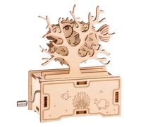 Ipetboom DIY Music Box Puzzle Assembly Toy Educational for Boys and Girls Handmade Craft Kit Fun Craft Project for Home Schooling