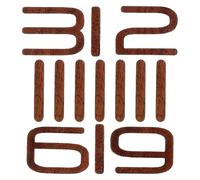 Ipetboom DIY Wooden Clock Kit with Unfinished Wood Numerals and Hands Sturdy Wall Clock Numbers for Indoor Living Decor for Modern and Traditional Interiors