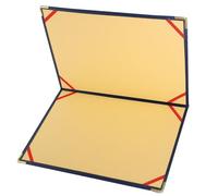 Ipetboom Document Organizer Binder Portfolio Folder with Writing Surface Large Blue for Office Proposals and Speech Scripts