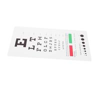 Ipetboom Double Sided Plastic Eye Chart for Vision Test Portable Snellen Eye Chart with PVC Material Lightweight and Sturdy at Home School Hospital