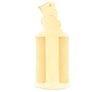 Ipetboom Double-sided Small Buffalo Horn Comb for Dandruff Removal, Fine Tooth Handmade Scalp Grooming Tool with Long Yellow Handle, Portable Nits Terminator Comb for Women and Men