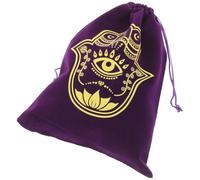 Ipetboom Drawstring Bags Jewelry Drawstring Bag Velour Material Stylish Design Multipurpose Simple to Close Decorative Pattern Enough Capacity for Party Storing Small Items