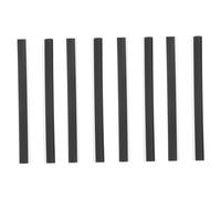 Ipetboom Dustpan Rubber Edge Replacement Strips 8pcs 26cm Soft Black Rubber Lips Sturdy Dustpan Lip Replacement for Garden and Commercial Use Waste Shovel Accessories