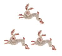 Ipetboom Easter Rhinestone Rabbit Brooch Cute Animal Costume Pin Bling Accessory for Clothing Bags Hats present for Mother Day Birthdays Holidays