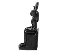 Ipetboom Egyptian Resin Lion-headed Figurine Compact Desktop Adornment Home Decor Statue with Fine Craftsmanship and Classic Ancient Mythology Design for Office and Living