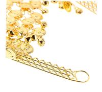 Ipetboom Elegant Belly Dance Accessory Set for Gold Headpiece Bracelets Necklace Anklets Earrings for Stage Performances Indian Costume Compatible Versatile for Classical Fusion Styles