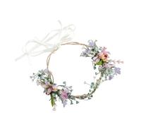 Ipetboom Elegant Flower Hair Accessory for Women Vintage Floral Wreath Headdress for Weddings Festivals and Special Occasions Design Realistic Flowers