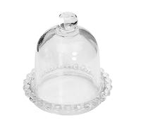 Ipetboom Elegant Glass Candle Topper Lid with Pearl Edge Simple and Practical DIY Candle Protector Cover for Engagement and Creative Decoration Sturdy Material