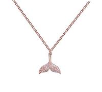 Ipetboom Elegant Mermaid Pendant Necklace for Gold Fish Design Fashionable Chain Jewelry for Birthdays Christmas and Graduations