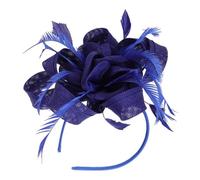 Ipetboom Elegant Retro Mesh Yarn Fascinator Headband for Women Vintage Style Tea Party Accessory Plume Design for Weddings Proms and Special Occasions