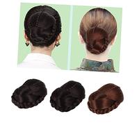 Ipetboom Elegant Vintage Chignon Wig Bag for Faux Hair Extensions Perfect for Wedding and Parties Random Color